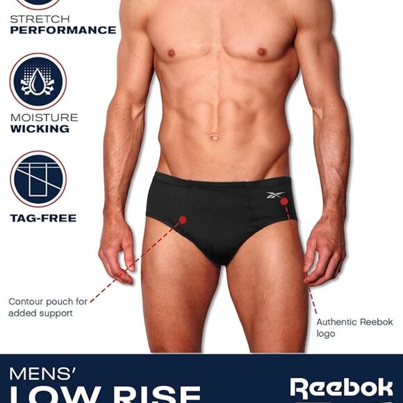 NIB Reebok Essential comfort Low rise briefs - Picture 5 of 9